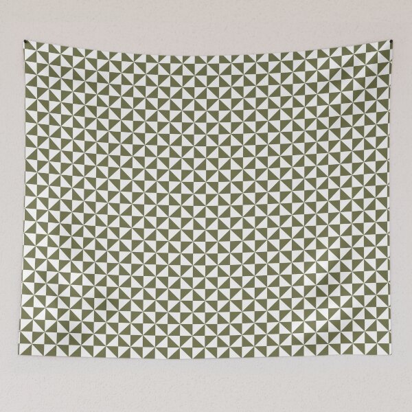 Item preview, White And Olive Pinwheel Pattern designed and sold by pattern-archive.