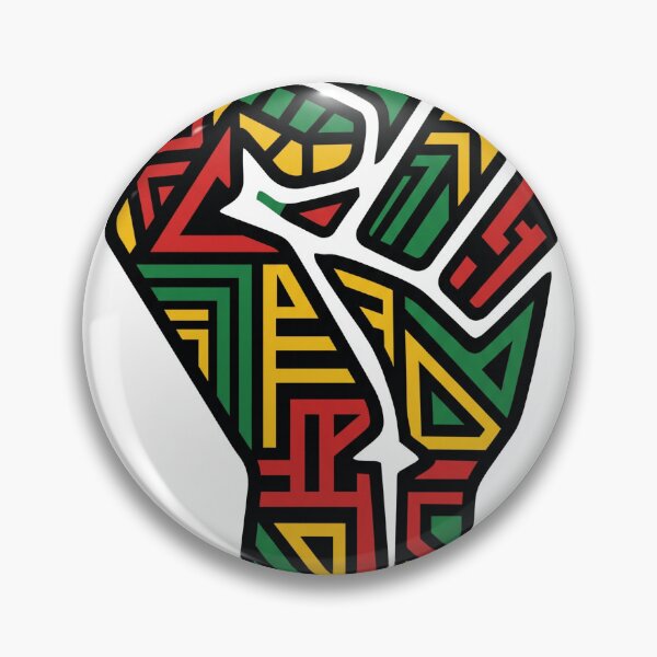 Item preview, Geometric Power Fist Pan African Juneteenth Pride designed and sold by TeNovaStudio.