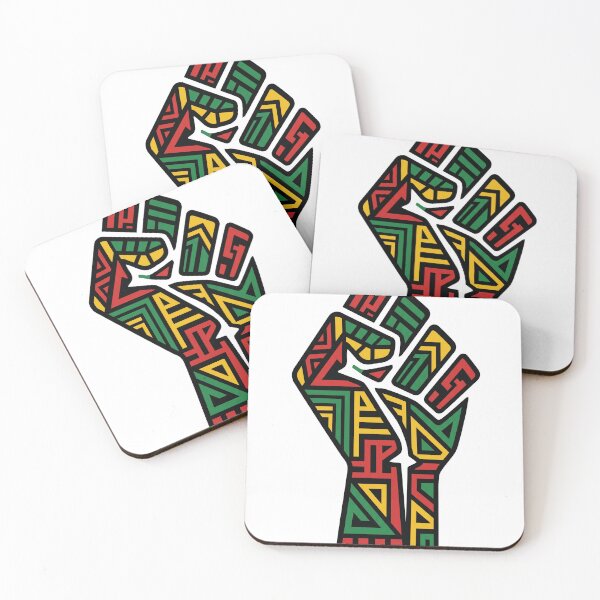 Item preview, Geometric Power Fist Pan African Juneteenth Pride designed and sold by TeNovaStudio.