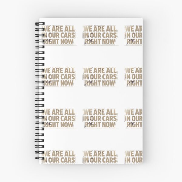 Item preview, We Are All In Our Cars Right Now Distressed Retro Typography T-Shirt designed and sold by MerchlyMike.