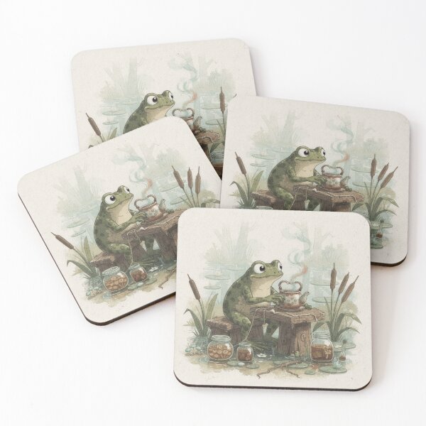 Item preview, Frog Brewing Questionable Swamp Tea Funny Art designed and sold by PictorialWhimsy.