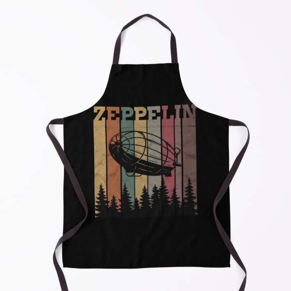 Item preview, Vintage Zeppelin Blimp Airship Retro 70s Striped Sky Forest #3388 designed and sold by aztra-art.