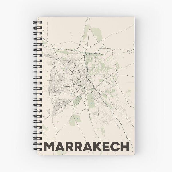 Item preview, Marrakech Map designed and sold by MapsNerd.