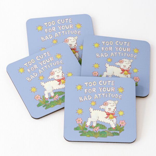 Item preview, Too Cute For Your Bad Attitude Sarcastic Vintage Lamb designed and sold by Itouchedabee.