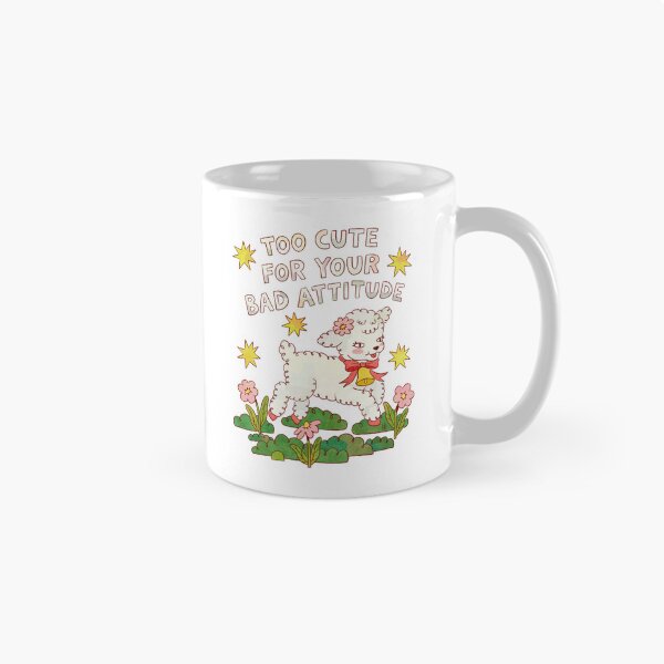 Item preview, Too Cute For Your Bad Attitude Sarcastic Vintage Lamb designed and sold by Itouchedabee.