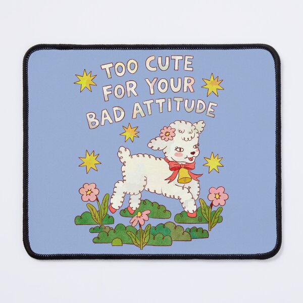 Item preview, Too Cute For Your Bad Attitude Sarcastic Vintage Lamb designed and sold by Itouchedabee.