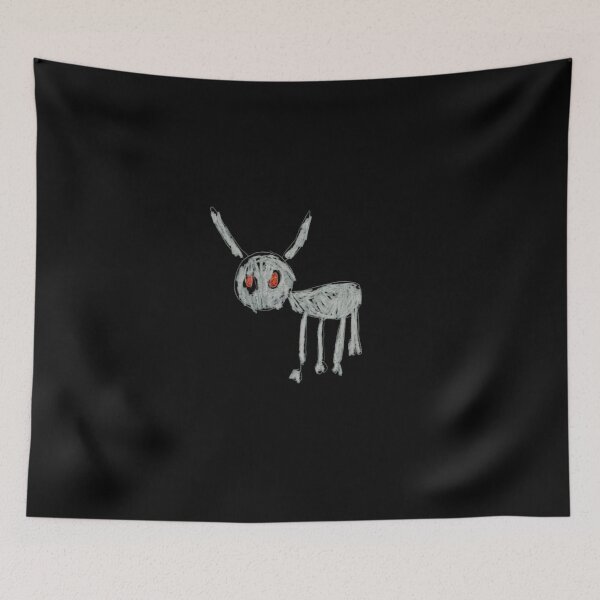 Item preview, Creepy White Donkey Red Eyes Sketch designed and sold by Moonpaw-Whimsy.