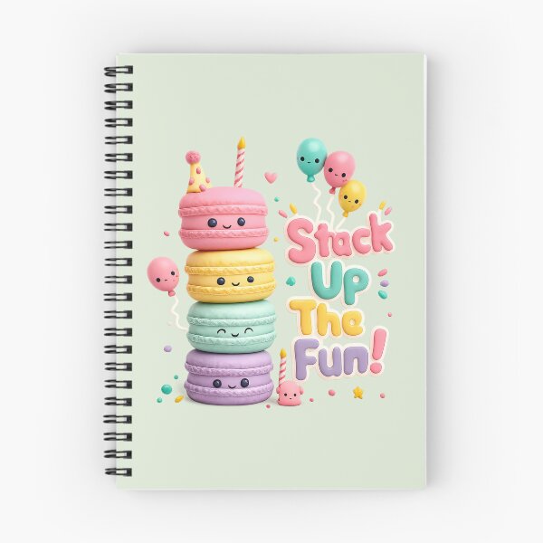 Item preview, Cute Pastel Macaron Stack Party | Kawaii 3D CGI Dessert Art designed and sold by Moons Studio.