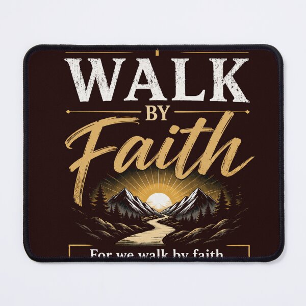 Item preview, Walk By Faith | Christian Bible Verse Design designed and sold by Jesusloverbrand.