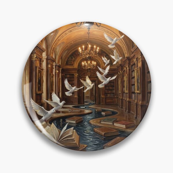 Item preview, Surreal Dark Academia River of Books designed and sold by Gifter-ly.
