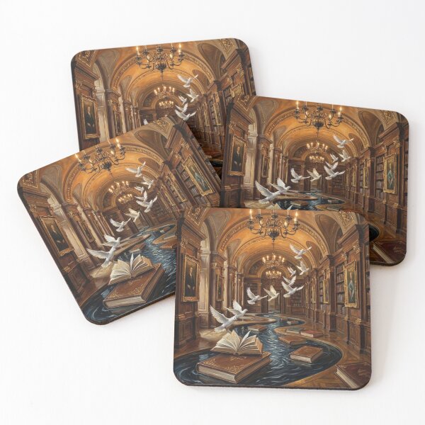 Item preview, Surreal Dark Academia River of Books designed and sold by Gifter-ly.