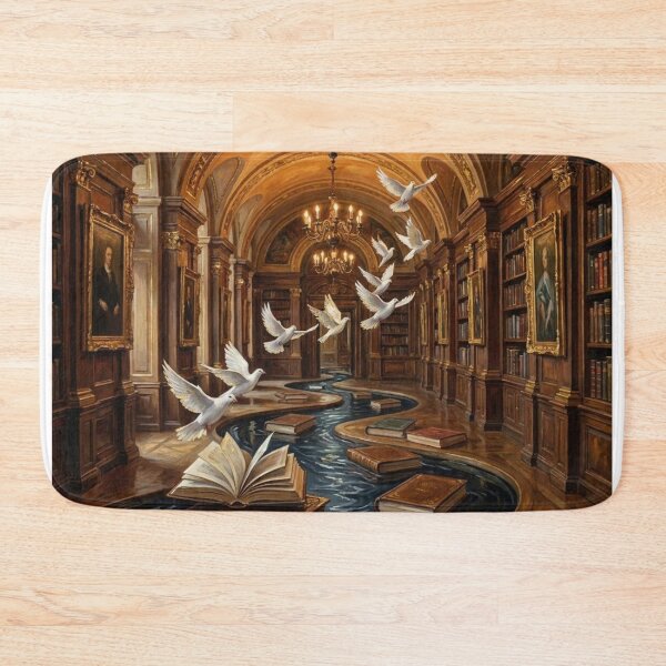Item preview, Surreal Dark Academia River of Books designed and sold by Gifter-ly.