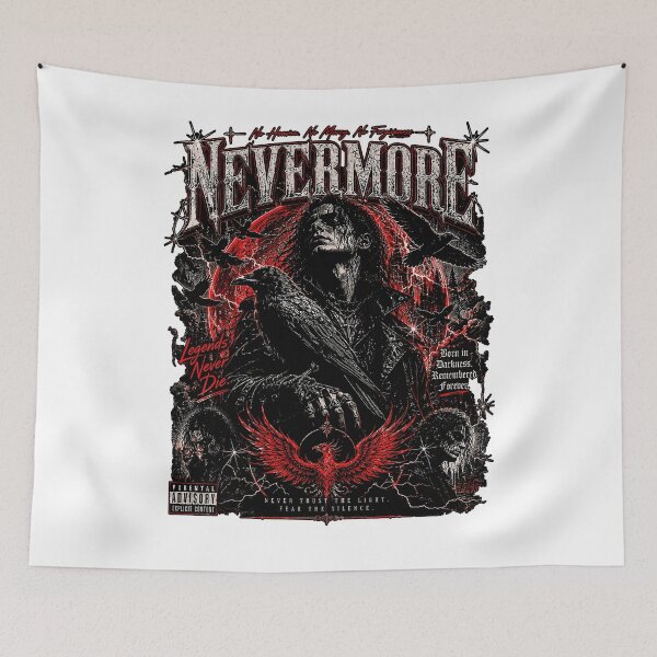Item preview, Nevermore Dark Raven Gothic Warrior Legends designed and sold by graphixpolash.