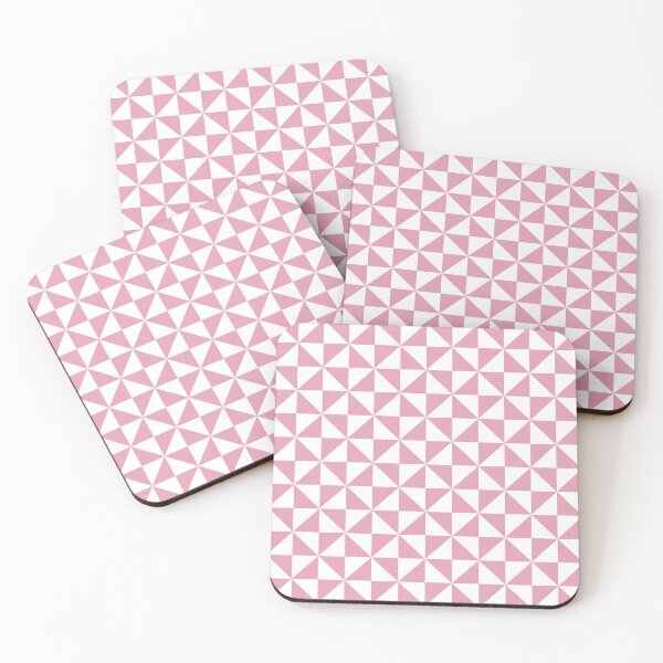 Item preview, White And Rose Pinwheel Pattern designed and sold by pattern-archive.