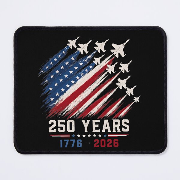 Item preview, USA 250th Anniversary 1776-2026, 250 Years Freedom, Patriotic Jet Fighter designed and sold by iqenadak.