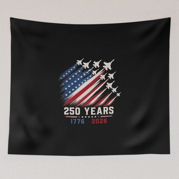 Item preview, USA 250th Anniversary 1776-2026, 250 Years Freedom, Patriotic Jet Fighter designed and sold by iqenadak.