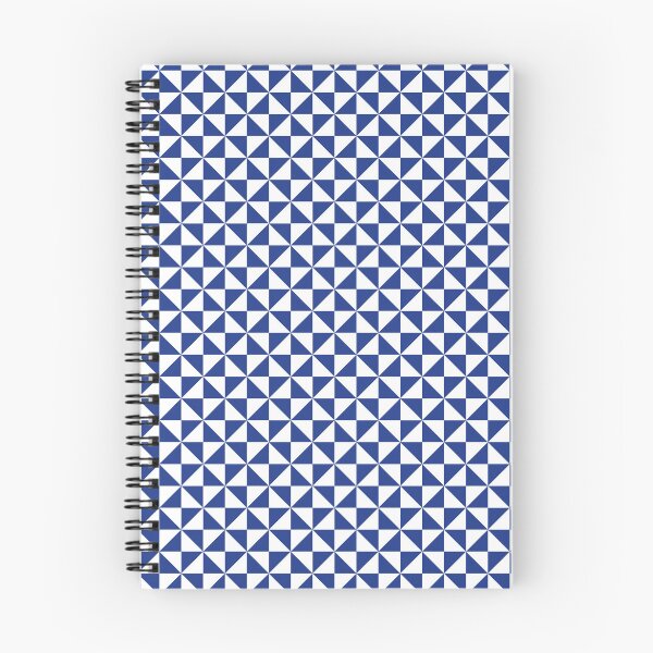 Item preview, White And Royal Blue Pinwheel Pattern designed and sold by pattern-archive.