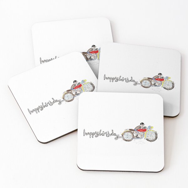 Item preview, Happy Birthday Motorbike designed and sold by Helen McCartney Designs.