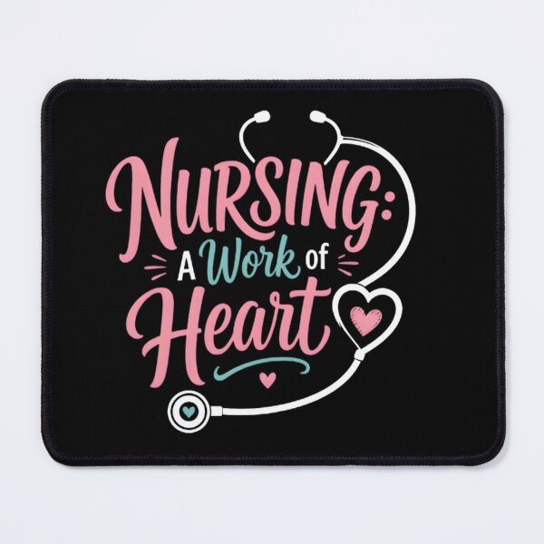 Item preview,  Nursing A Work Of Heart Cute Pastel Stethoscope Design designed and sold by Octupussy.