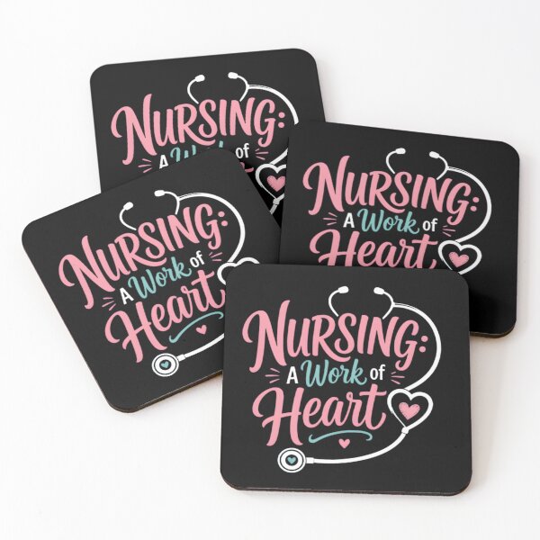 Item preview,  Nursing A Work Of Heart Cute Pastel Stethoscope Design designed and sold by Octupussy.