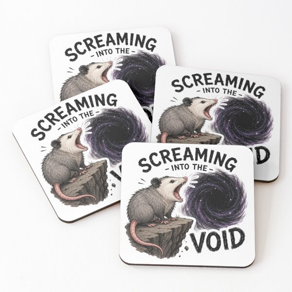 Item preview, Possum Screaming Meme Funny Cartoon designed and sold by PriyankaSonara.