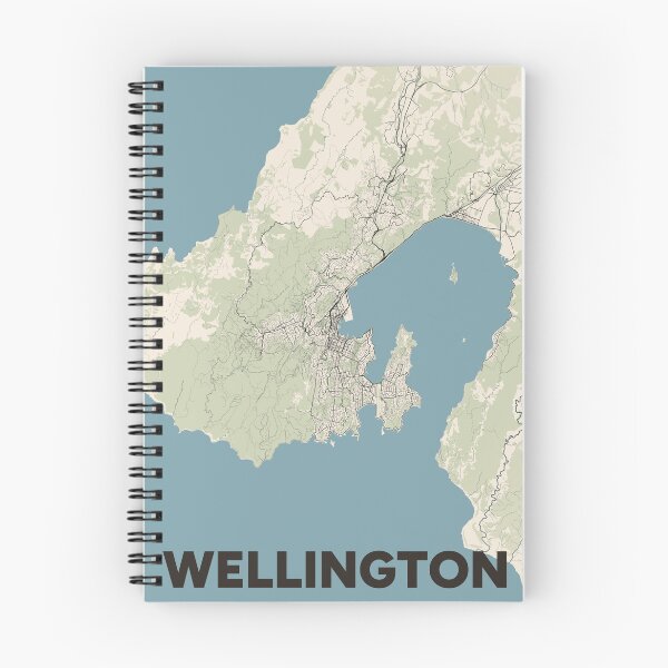 Item preview, Wellington Map designed and sold by MapsNerd.