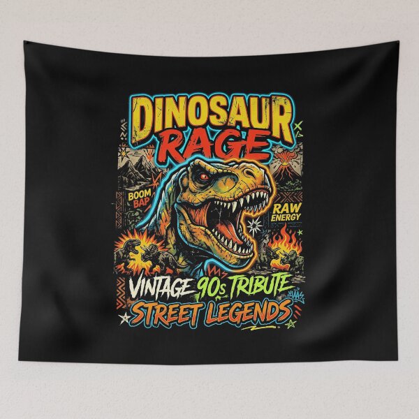 Item preview,  Dinosaur Rage Vintage 90s Tribute Street Legends designed and sold by graphixpolash.