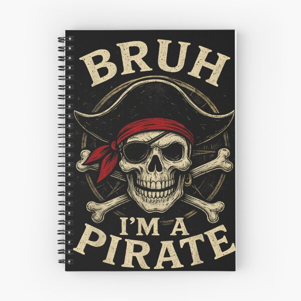 Item preview, Bruh Im A Pirate Vintage Skull Crossbones Compass Captain Sailor Pirate Design designed and sold by ToyaVitoricu.