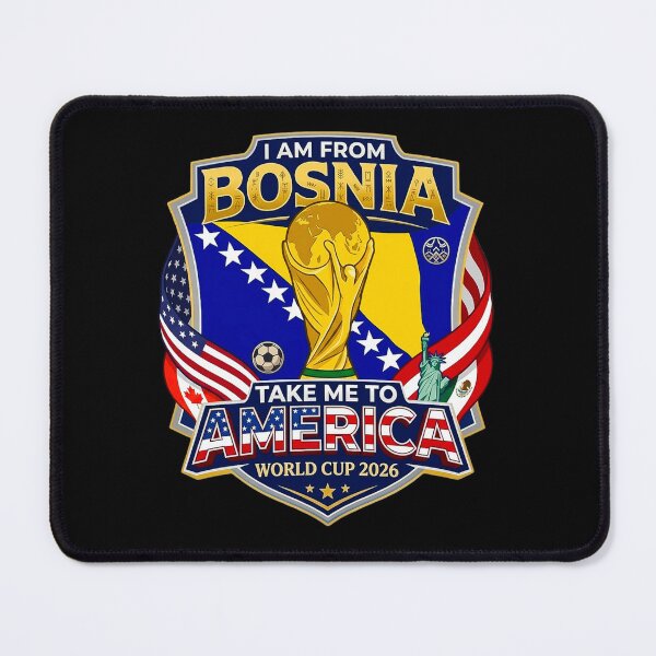 Item preview, I am From Bosnia Take Me To America World Cup 2026 designed and sold by iqenadak.