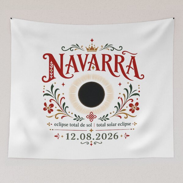 Item preview, Navarra Solar Eclipse 2026 Design designed and sold by Beyond Destinations.