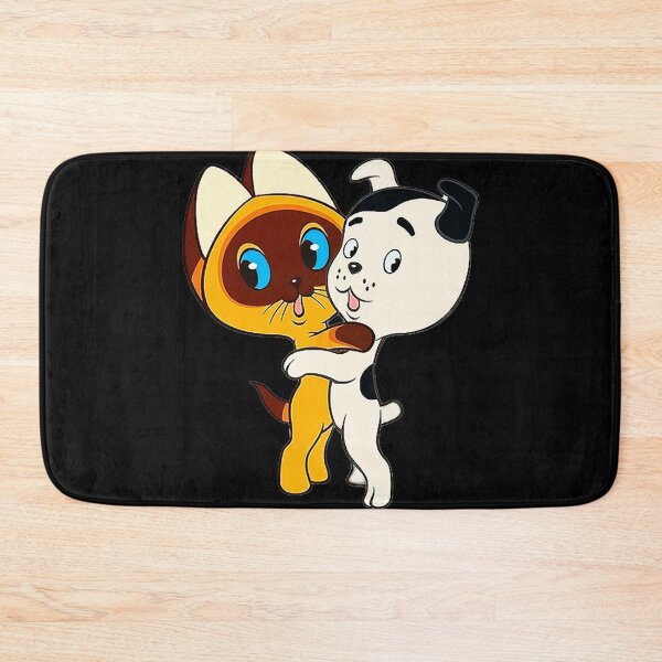 Item preview, Retro Cartoon Best Friends - Kawaii Hugging Cat and Puppy  designed and sold by Tokraz-art.