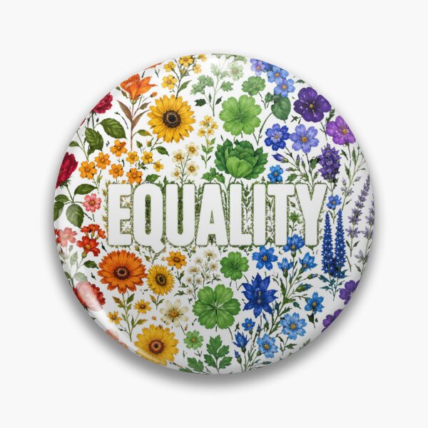 Item preview, Equality Floral Rainbow Garden Design | Colorful Wildflower Pride Artwork designed and sold by Starlett Designs.