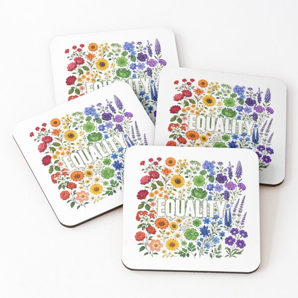 Item preview, Equality Floral Rainbow Garden Design | Colorful Wildflower Pride Artwork designed and sold by Starlett Designs.