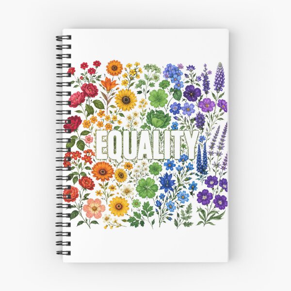 Item preview, Equality Floral Rainbow Garden Design | Colorful Wildflower Pride Artwork designed and sold by Starlett Designs.