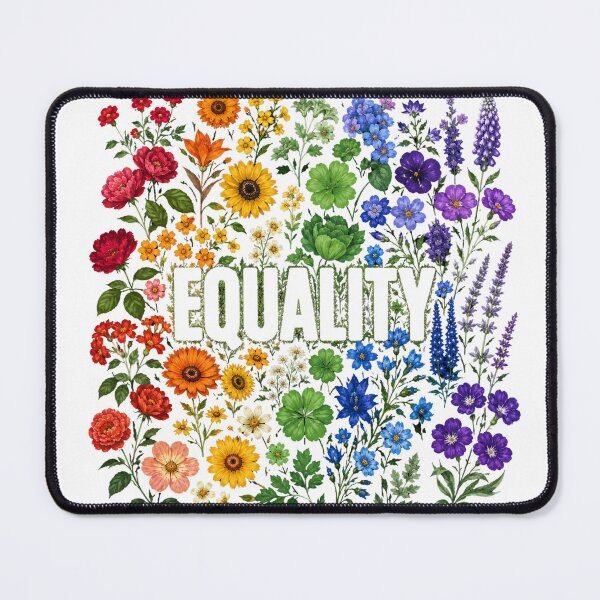 Item preview, Equality Floral Rainbow Garden Design | Colorful Wildflower Pride Artwork designed and sold by Starlett Designs.