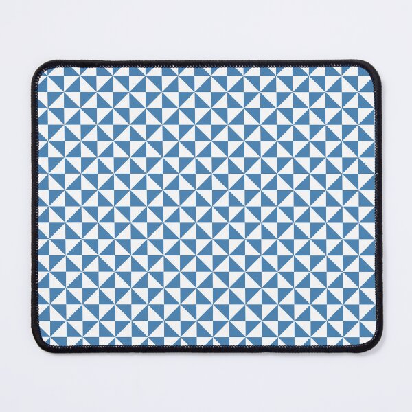 Item preview, White And Steel Blue Pinwheel Pattern designed and sold by pattern-archive.