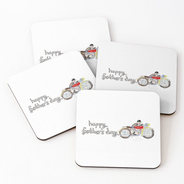 Item preview, Happy Father's Day Motorbike designed and sold by Helen McCartney Designs.