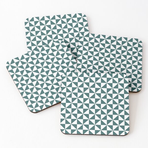 Item preview, White And Teal Pinwheel Pattern designed and sold by pattern-archive.