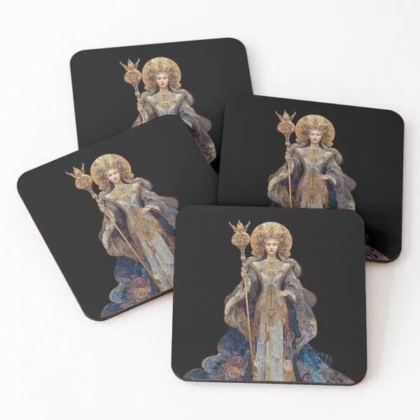 Item preview, Scorpio Zodiac Art - Vintage Nouveau Sorceress Goddess designed and sold by KissMyBerry.
