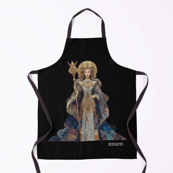 Item preview, Scorpio Zodiac Art - Vintage Nouveau Sorceress Goddess designed and sold by KissMyBerry.