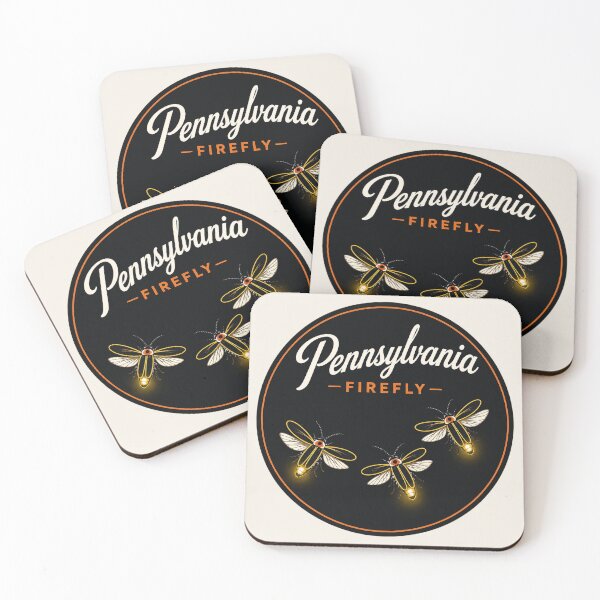 Item preview, Pennsylvania Firefly Retro State Insect Badge designed and sold by The-Drip-Studio.