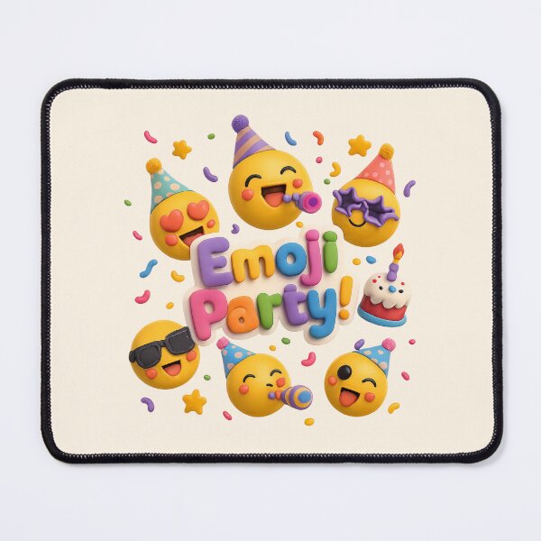 Item preview, Cute Emoji Birthday Party | Kawaii 3D Celebration Art designed and sold by Moons Studio.