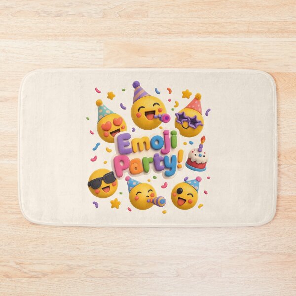 Item preview, Cute Emoji Birthday Party | Kawaii 3D Celebration Art designed and sold by Moons Studio.