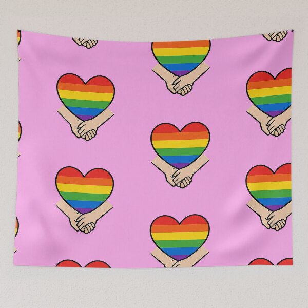 Item preview, Holding Hands Pride Support designed and sold by fadeinkstudio.