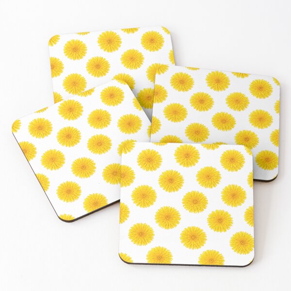 Item preview, Dandelion Pattern – Bright Yellow Dandelion Blossom Seamless Design designed and sold by Seculinator.