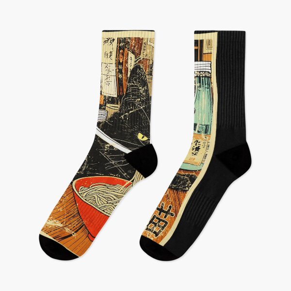 Item preview, Ramen Cat Japanese Noodle Foodie designed and sold by AmaXONIC.
