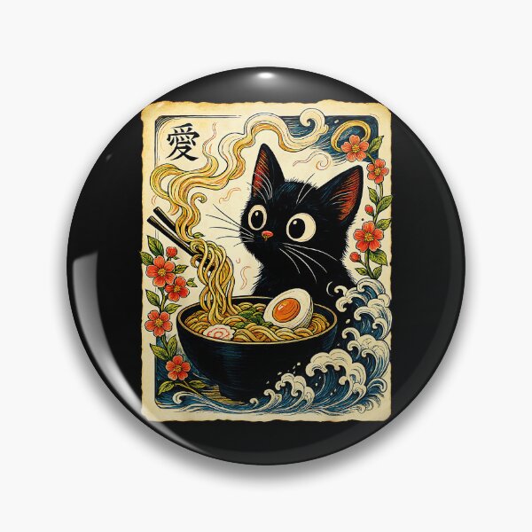 Item preview, Ai Love Japanese Ramen Cat Lover Feline Foodie designed and sold by AmaXONIC.