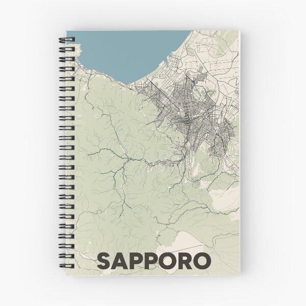 Item preview, Sapporo Map designed and sold by MapsNerd.