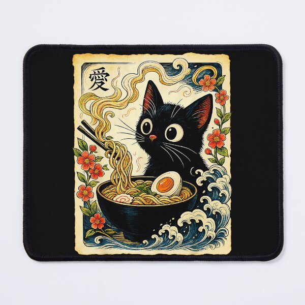 Item preview, Ai Love Japanese Ramen Cat Lover Feline Foodie designed and sold by AmaXONIC.