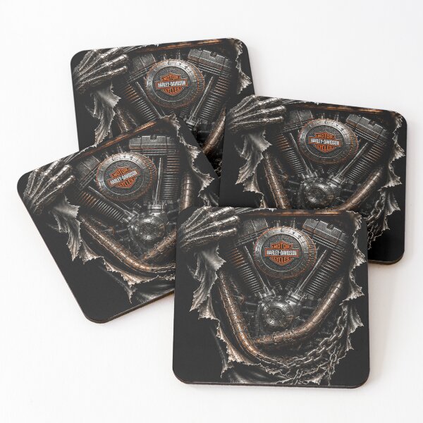 Item preview, Harley-Davidson V-Twin Engine Breakthrough 3D Graphic designed and sold by JcAbstractArt.
